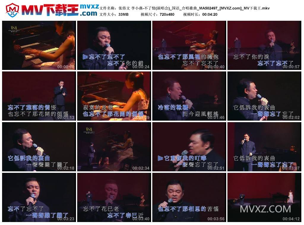张伟文 李小燕-不了情(演唱会)_国语_合唱歌曲_MA502497